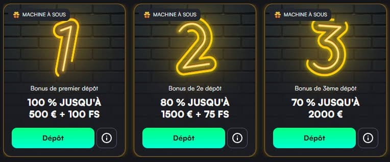 Trueluck Casino bonus bienvenue