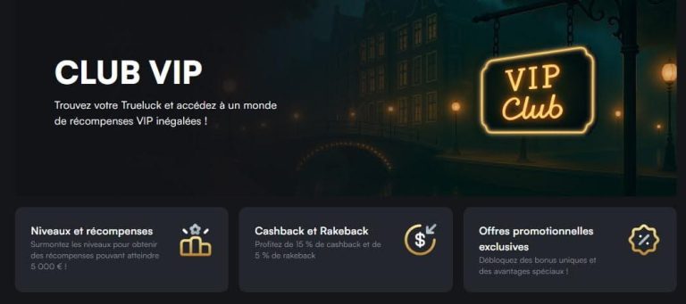 Trueluck Casino programme VIP